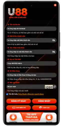 Đăng ký U88BET